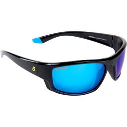 Seachoice 98831 "Cascades" Polarized Sunglasses, Frame: Shiny Black, Lens: Blue Mirror thumbnail-0