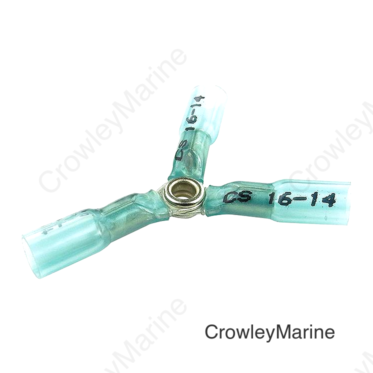 Seachoice 60324 Clear Seal 16-14 Ga. 3-Way Splice, Blue, 3/Bag