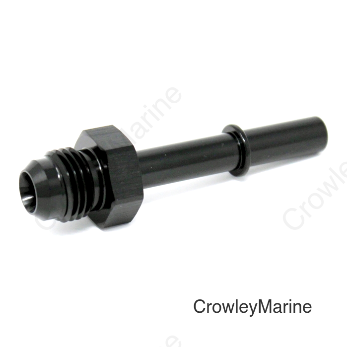 Torque Solution Push-On EFI Adapter Fitting: 3/8in SAE to -6AN Male Flare