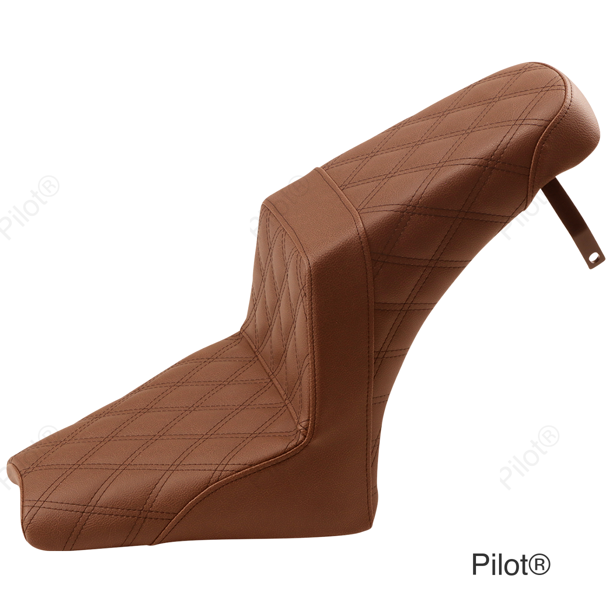 Step-Up Seat - Full Lattice Stitch - Brown - Scout Bobber