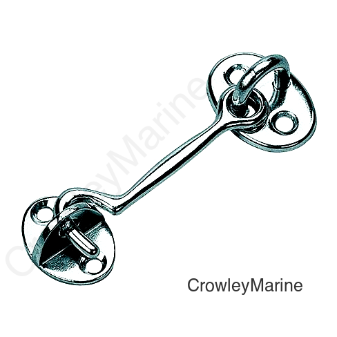 Door Hook Chrome/Brass 2"