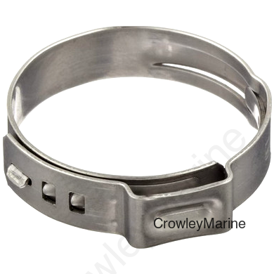 301 STPLSS EAR HSE CLMP-100 PK (16700037)