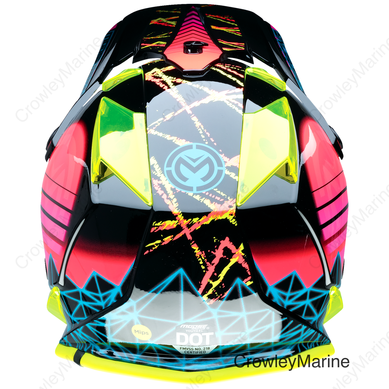 HELMET VAPORWAVE FI YTH BK/PK/YL SM