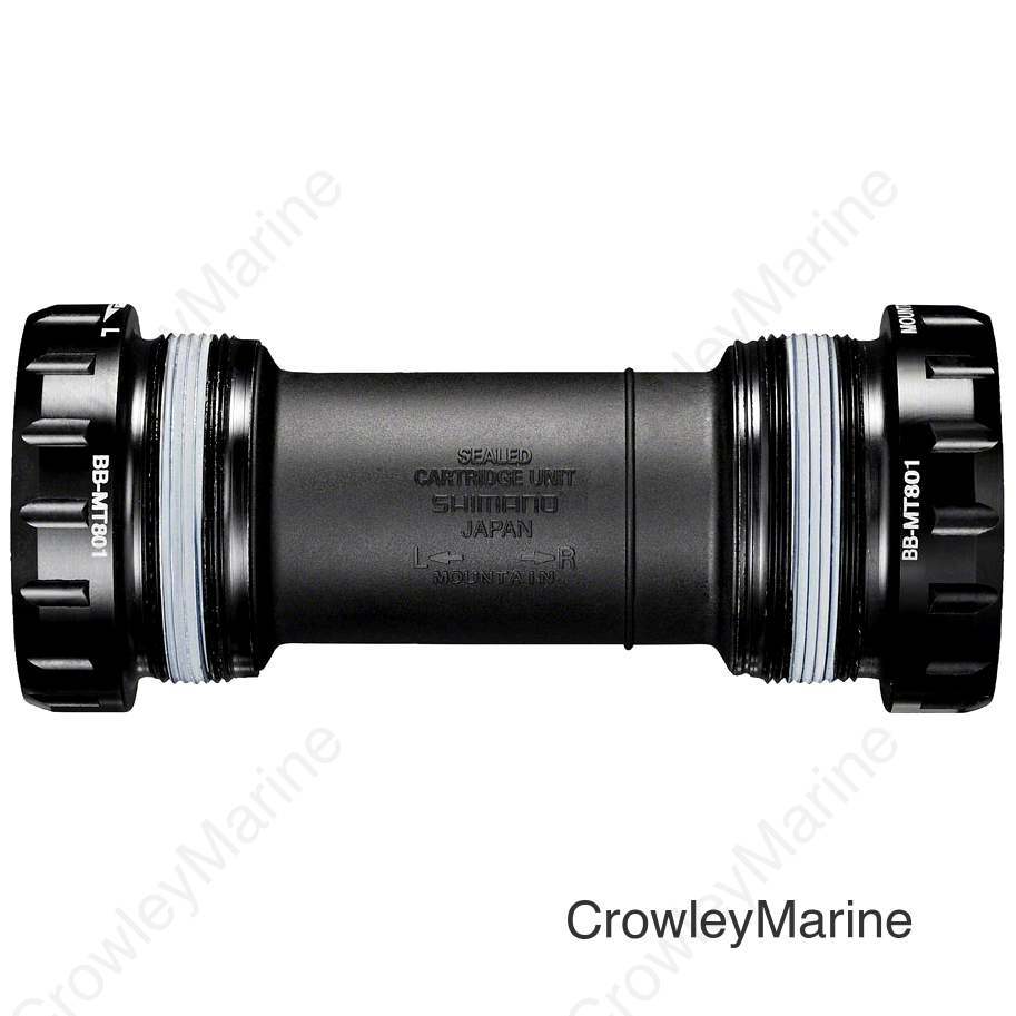 Shimano Deore XT BB-MT801 English Bottom Bracket - English (BSA) 68/73mm Fits Hollowtech II Spindle Black