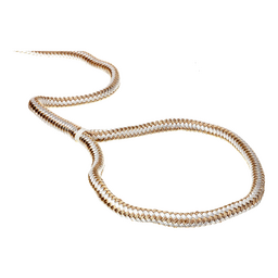 Seachoice Double-Braid Nylon Dock Line w/ Eye Splice, Pre-Shrunk, Heat Stabilized, 5/8 In. X 35 Ft., Gold White thumbnail-1