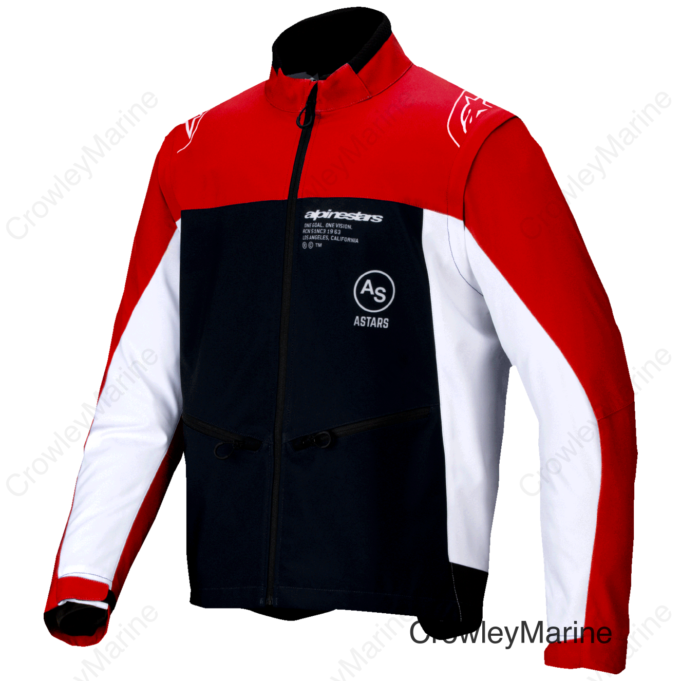 Lite-Dura Softshell Jacket - Black/Red/White - Large