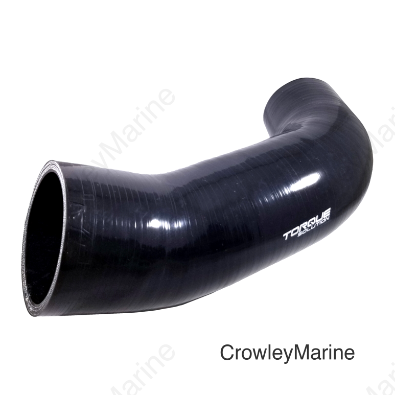 Torque Solution Turbo Inlet Hose Black: 2015+ VW Golf/GTI/Golf R (MK7) / 2015+ Audi A3/S3