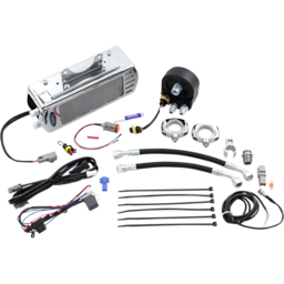 Side Mount Oil Cooler Kit - Chrome - Touring