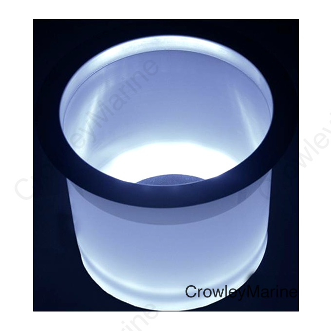 T-H Marine Waterproof White LED Lighted Rim Drink Holder