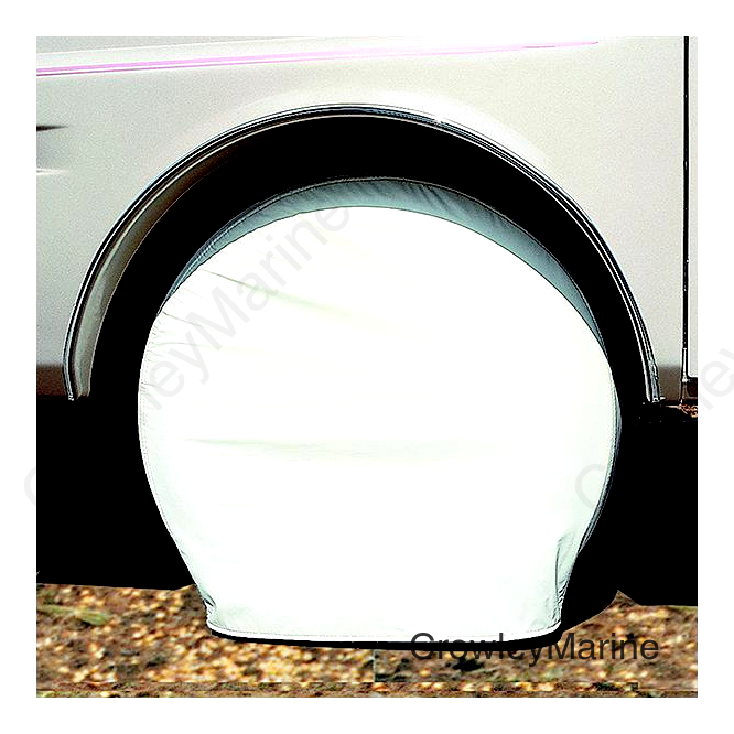 ADCO Polar White Vinyl Tyre Gards (2 Per Pack)