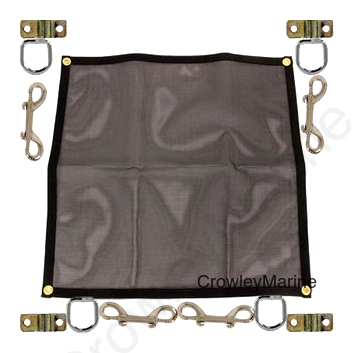 Window Net 27"x27" with 4 Each, Double End Snap & D-Rings (373002)