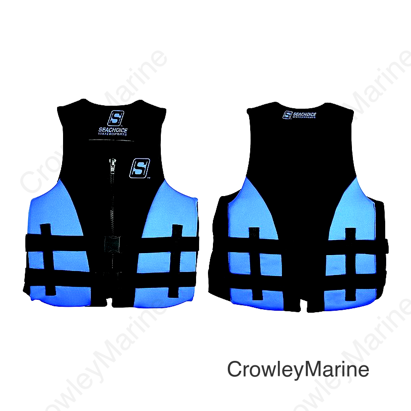 Seachoice Evoprene Multi-Sport Life Jacket - M - Blue/Black, Fits Chest 33-36 in, USCG Level 70
