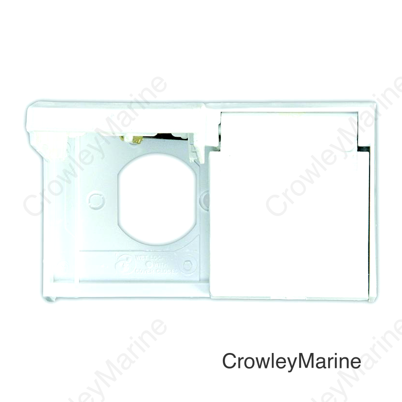 JR Products 47505 White Duplex Weatherproof RV Outlet Cover