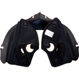 Pista GP RR Cheek Pads - Black/Red - Large thumbnail-2