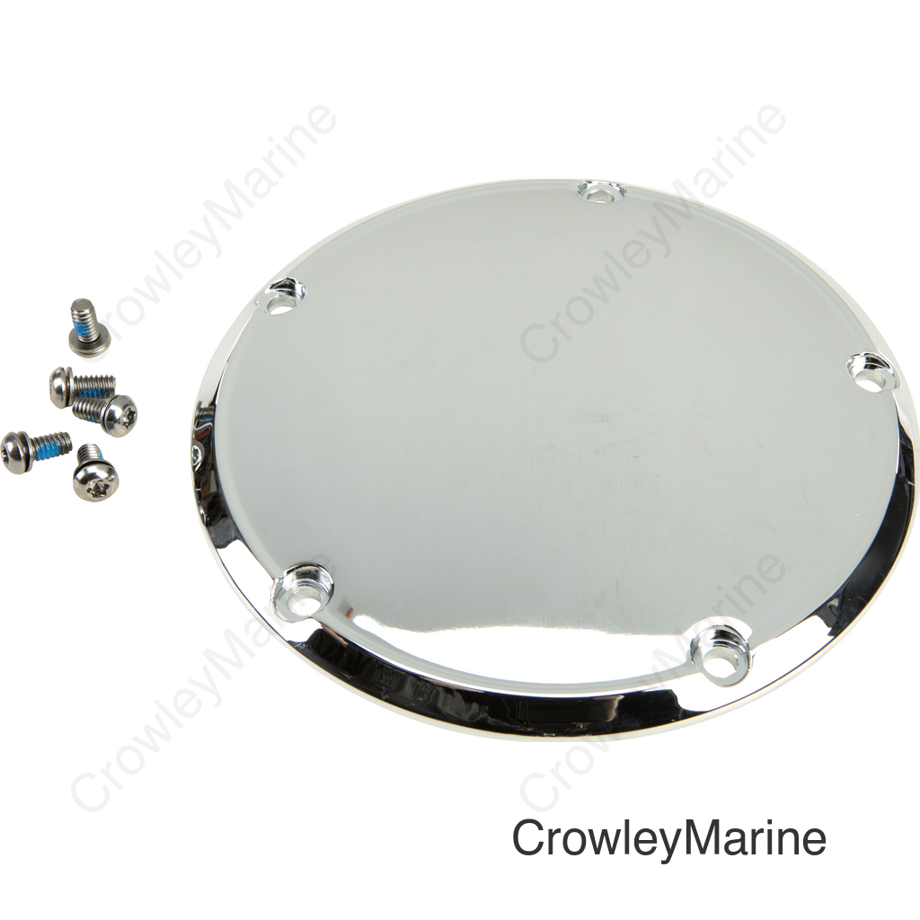 5 HOLE DERBY COVER CHROME BIG TWIN 99-16