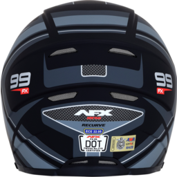 FX-99 Helmet - Recurve - Matte Black/Gray - Small thumbnail-5
