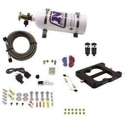 Nitrous Express Q-Jet/Holley Spread Bore Hitman Nitrous Kit (100-150-200HP) w/Composite Bottle thumbnail-2