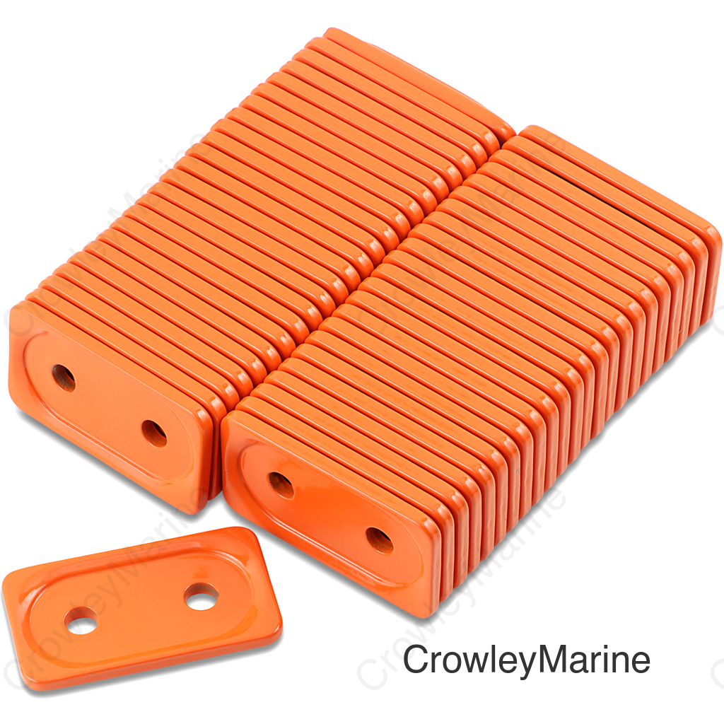 Support Plates - Orange - Double - 48 Pack