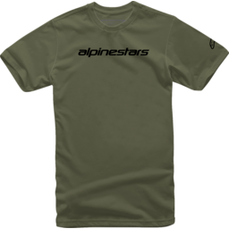 Linear Wordmark T-Shirt - Military/Black - Medium