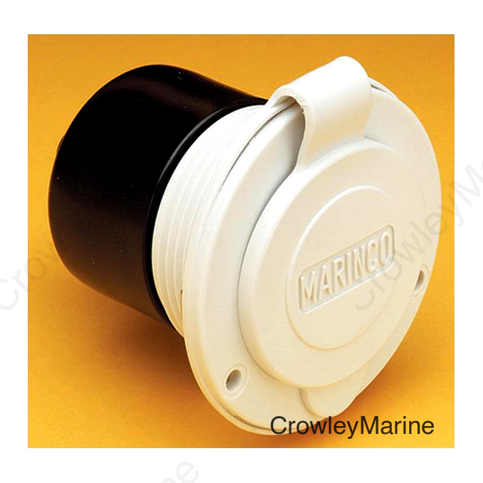 Marinco 15A or 20A 125V Straight Blade Hard Wired Charger Inlet