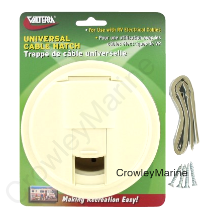 CABLE HATCH RND COL WH CD
