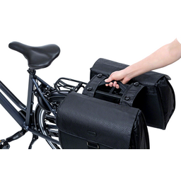 Basil Double Pannier Handle for Uniuversal Bridge and MIK Adaptor Plate Black