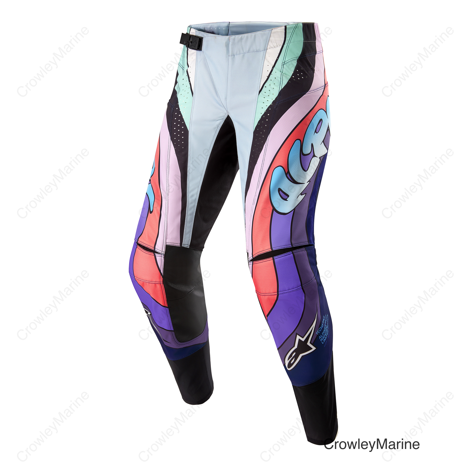 TECHSTAR LE IMPERIAL PANTS DOUBLE PURPLE/BLUE/BLACK SZ 38