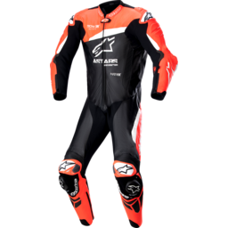 GP Plus v4 Leather Suit - Black/Red Fluo/White - US 44 / EU 54 thumbnail-1