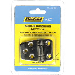 Seachoice Barrel-Up Friction Hinge, 316 Stainless Steel, 1-1/2 in. X 2-1/4 in., 1 Pair thumbnail-1