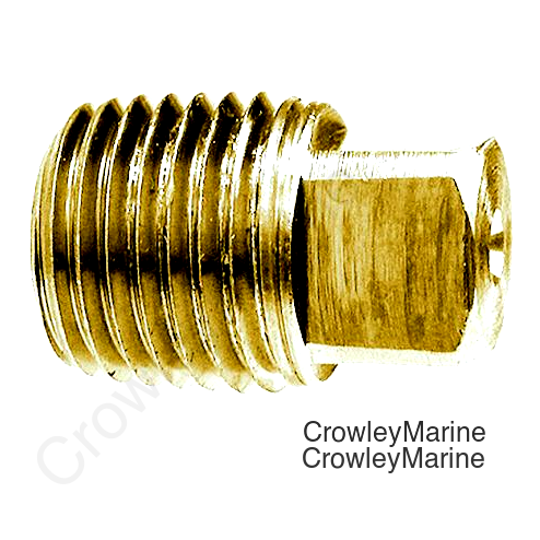 1/4 BRASS SQ HEAD PIPE PLUG
