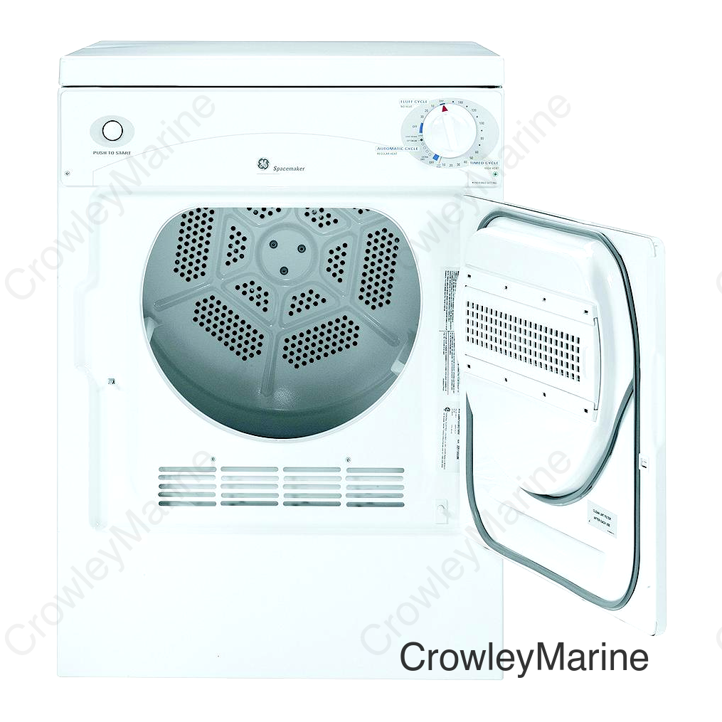 GE DSKS333ECWW Spacemaker® 120V Portable Electric Dryer