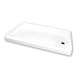 Specialty Recreation SP2436WR Right Drain Shower Base, 24" x 36", White