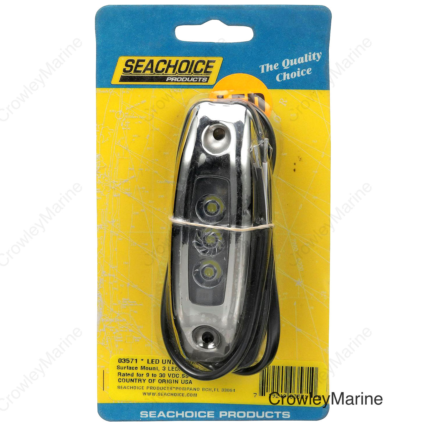 Seachoice Water Dragon LED Underwater Light, 3 White LEDs, 1,500 Lumens