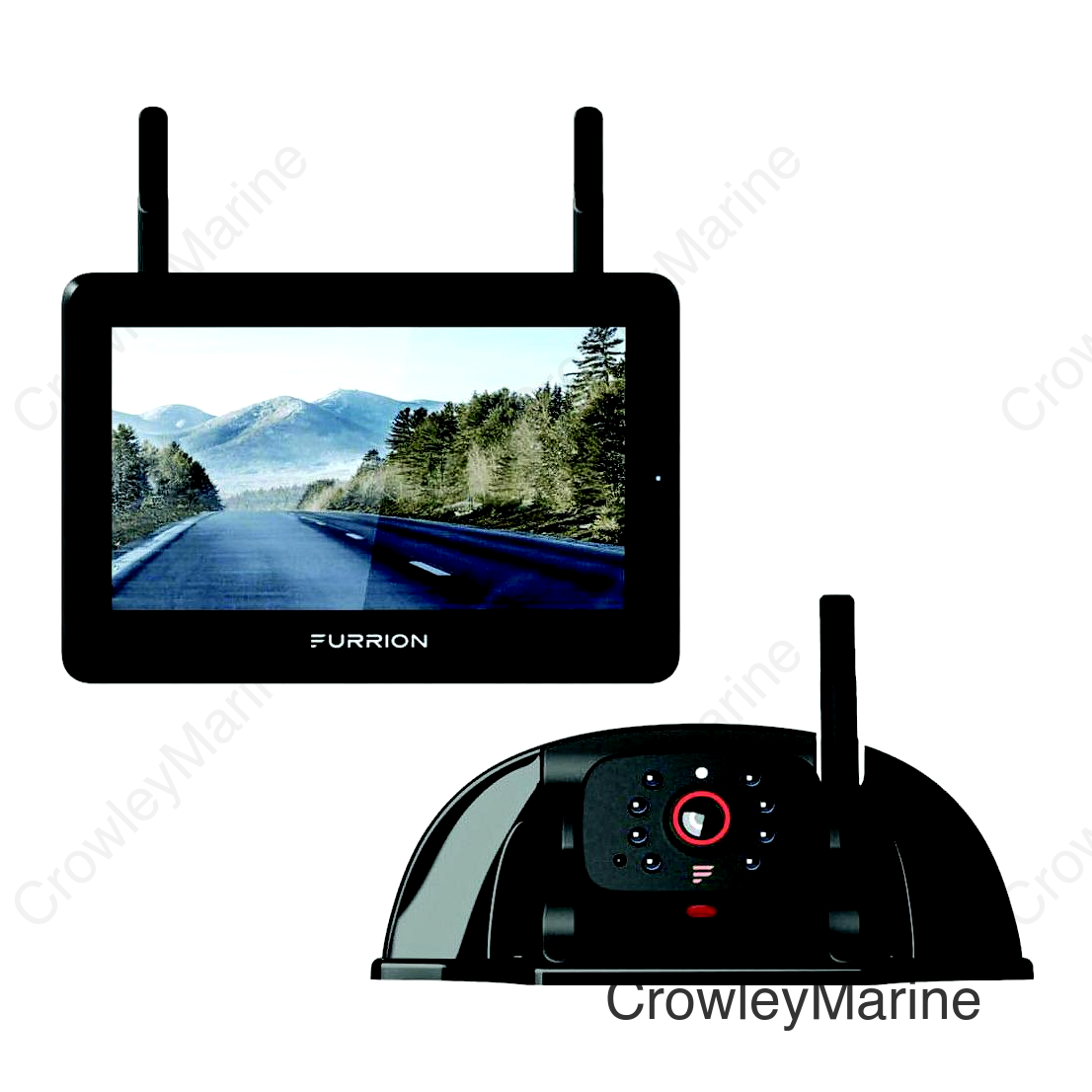 Furrion 2021124329 Vision S®+ RV Observation System - 7" Monitor, Sharkfin Camera