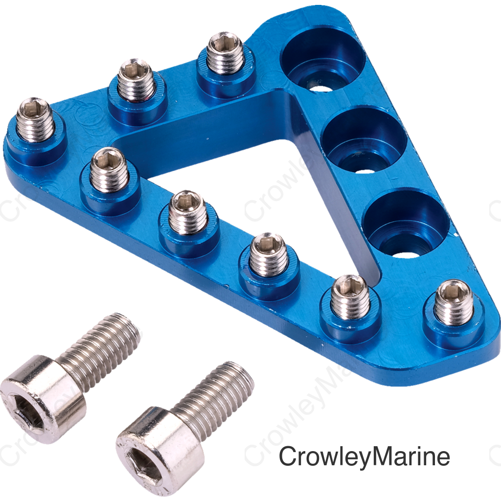 LARGE ALUM REAR BRAKE TIP  BLUE