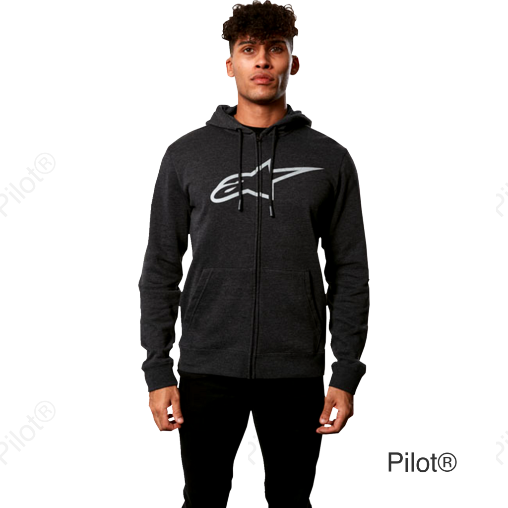 Ageless ll Zip Hoodie - Charcoal/Gray - Large