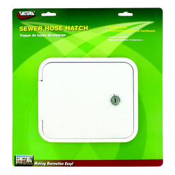 Valterra Thumb Lock RV Sewer Hose Hatch & Includes Installation Tape & Hardware