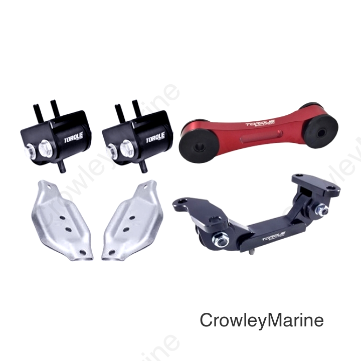 Torque Solution Engine/Trans Red Pitch Mount Kit w/ Mount Plates 02-14 Subaru WRX / 2004+ Subaru STi