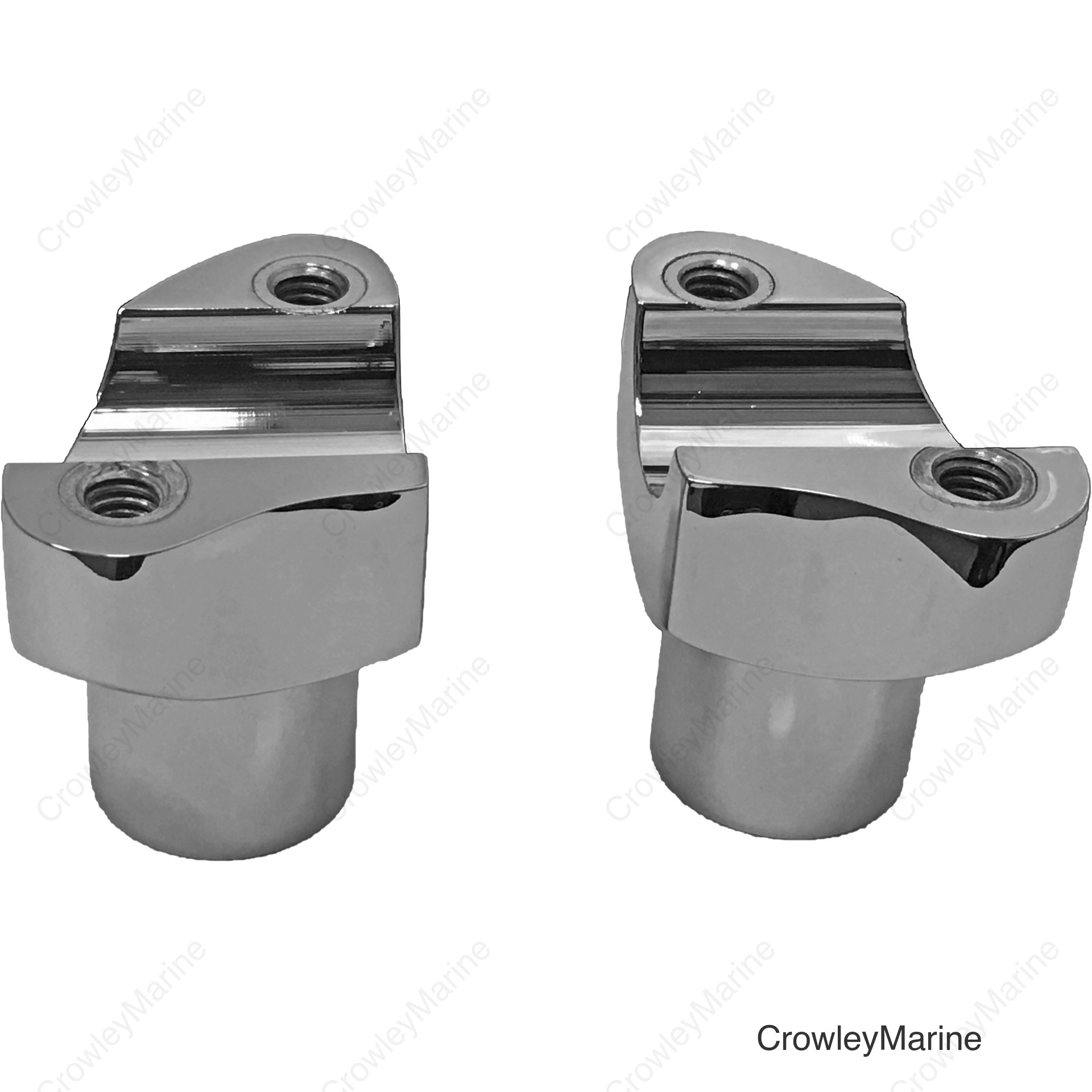 H-BAR RISERS 2" STRAIGHT CHROME