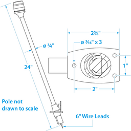 Seachoice LED All-Round Light for Boating, Stainless Steel, 24 In. thumbnail-6