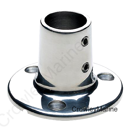 Seachoice Round Base Rail Fitting For 7/8" OD Tubing