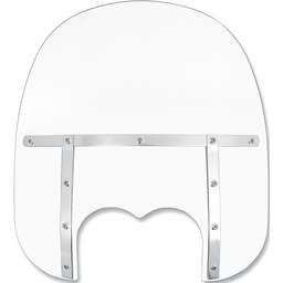 Fats Windshield - 17" - Clear - FXDF
