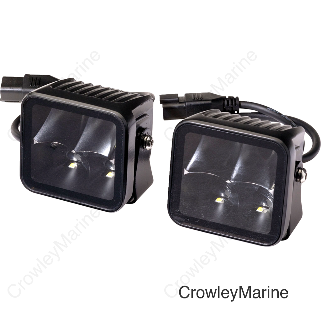 LIGHTLED 3" BLK SQRE MSE