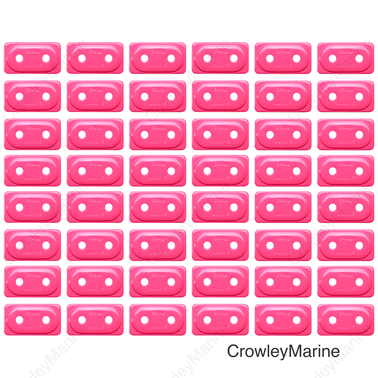 Support Plates - Pink - Double - 48 Pack