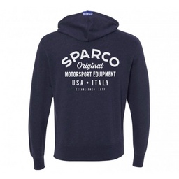 Sparco Sweatshirt ZIP Garage NVY - Large thumbnail-1