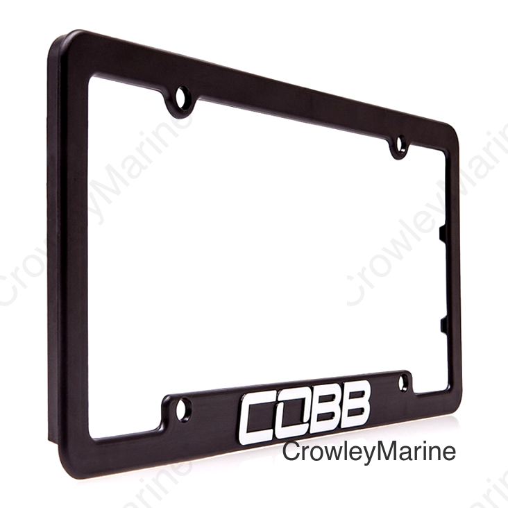 Cobb Black License Plate Frame