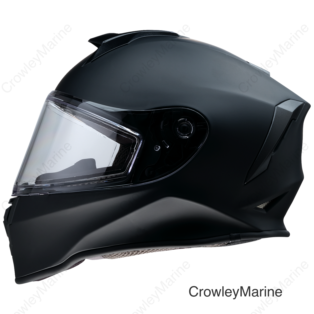 HELMET WARRANT YTH SNOW FLAT BLACK LG