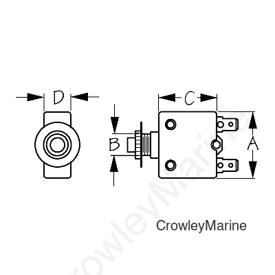 Seadog 4208081 Thermal Breaker 8 Amp