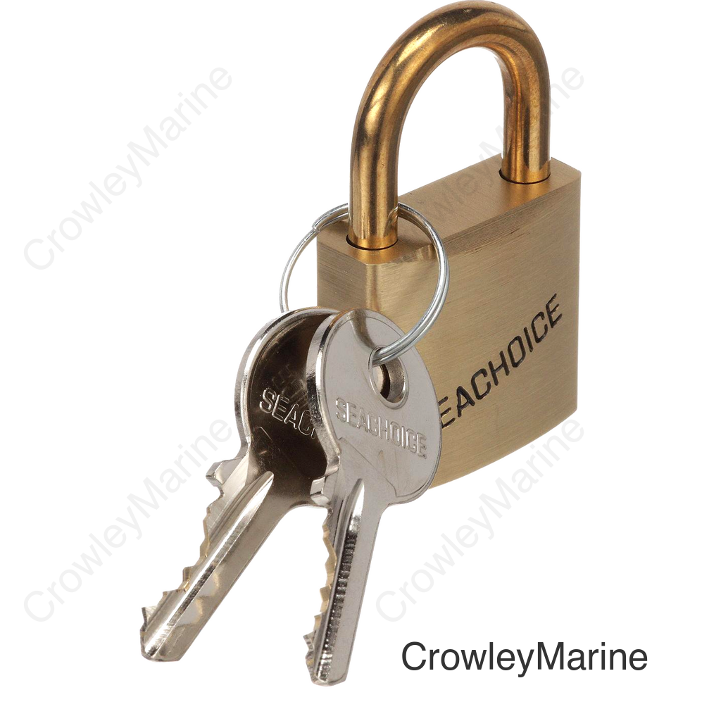 Seachoice Solid Brass Padlock, 2 in., Includes 2 Keys