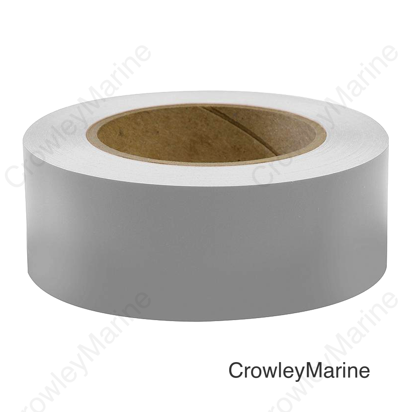 Seachoice 50-77965 Self-Adhesive Boat Striping Tape, 3 Mil Vinyl, 3" x 50', Silver